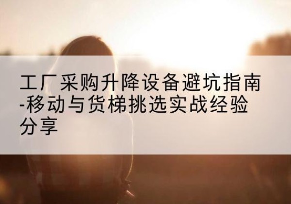 鹿泉移动式升降机怎么选-工厂采购升降设备避坑指南-移动与货梯挑选实战经验分享